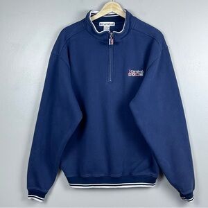Carnival Cruise Lines Men's 1/4 Zip Logo Pullover Size S; Travel, Cruising